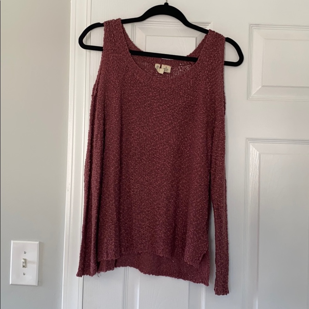 Off-the-shoulder sweater